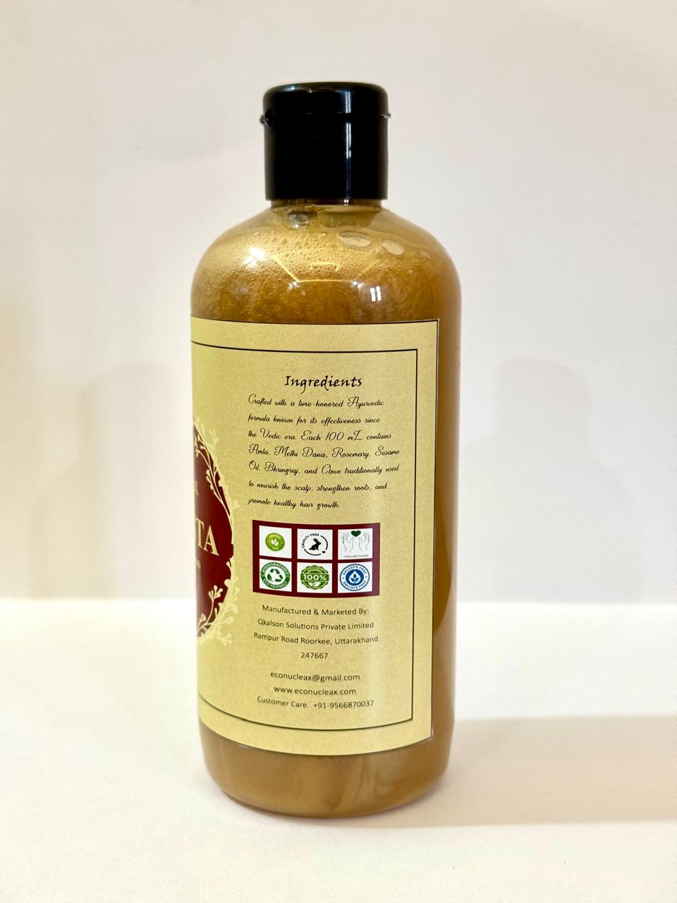 EcoNucleaX Foresta Herbal Shampoo with Amla, Sesame Oil, Bhringraj, Clove, Rosemary Oil, 300ml