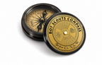 Vintage Boy Scouts Compass with 50 Year Calendar & Scouts Oath, 2 inch(5.08 cm), Brass and Glass