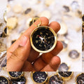 Personalized Brass Compass Polished Nautical Wedding Favors, Collectible Gift