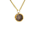 Personalized Brass Compass Necklace Custom Nautical Gift