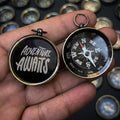 Personalized Antique Brass Wedding Compass