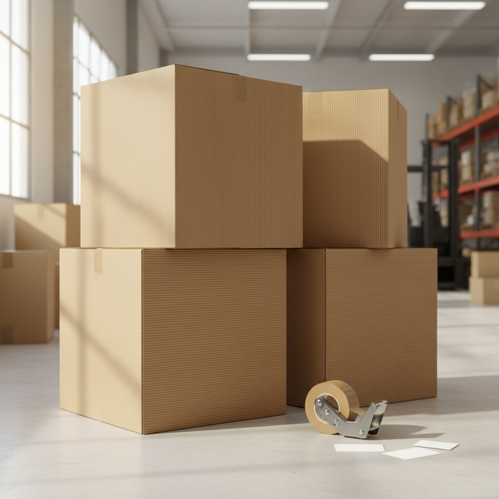 EcoNucleaX 5-Ply Corrugated Cardboard Shipping Boxes, Brown, 27x14x13 Inches, Pack of 4