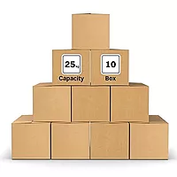 EcoNucleaX 5-Ply Corrugated Cardboard Shipping Boxes, Brown, 27x13x14 Inches, Pack of 10, Recyclable