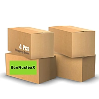 EcoNucleaX 5-Ply Corrugated Cardboard Shipping Boxes, Brown, 18x12x12 Inches, Pack of 4, Recyclable