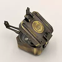 Brass Brunton Pocket Compass | Classic Navigation Tool, Durable Design for Adventurers and Collectors | Elegant Gift for Outdoor Enthusiasts and History Buffs | Ideal for Camping and Hiking