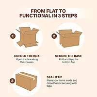 EcoNucleaX 5-Ply Corrugated Cardboard Shipping Boxes, Brown, 24x18x18 Inches, Pack of 4, Recyclable