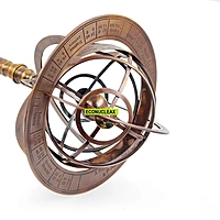 Armillary Sphere Paperweight | Elegant Decorative Desk Accessory | Ideal for Home or Office Use | Vintage-Inspired Design for Collectors, Scholars, and History Enthusiasts | Great Gift Idea